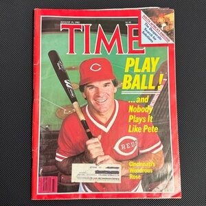 Vintage August 19, 1985 Time Magazine - Pete Rose Cover - Cincinnati Reds